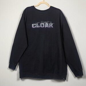 CLOAK Rare Mens 3XL Hidden in Plain Sight Crew Neck Sweatshirt Black Misfits